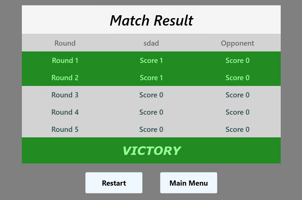 Match Result