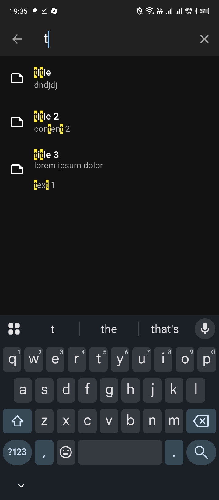 Search Note