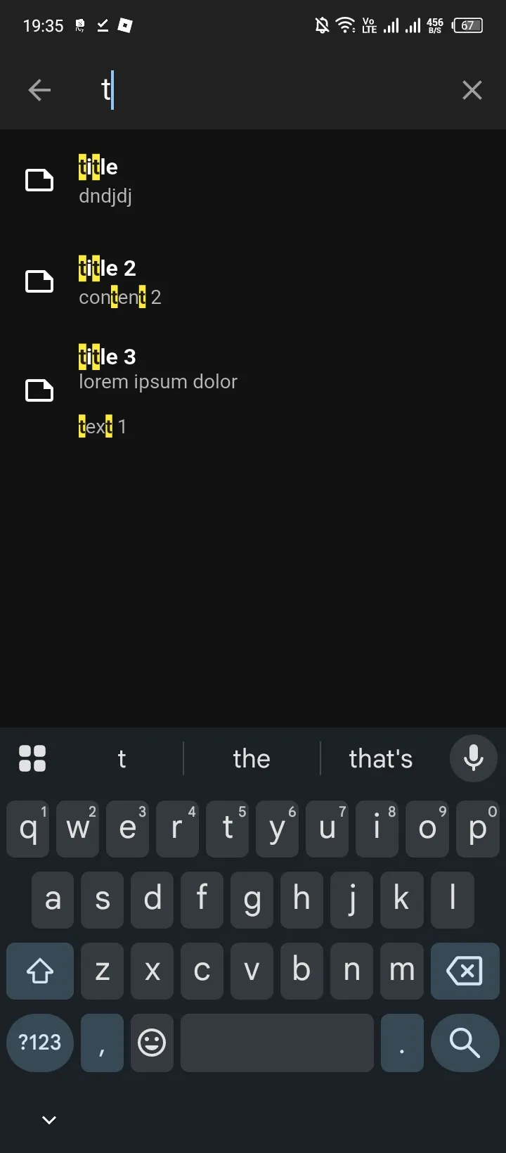 Search Note