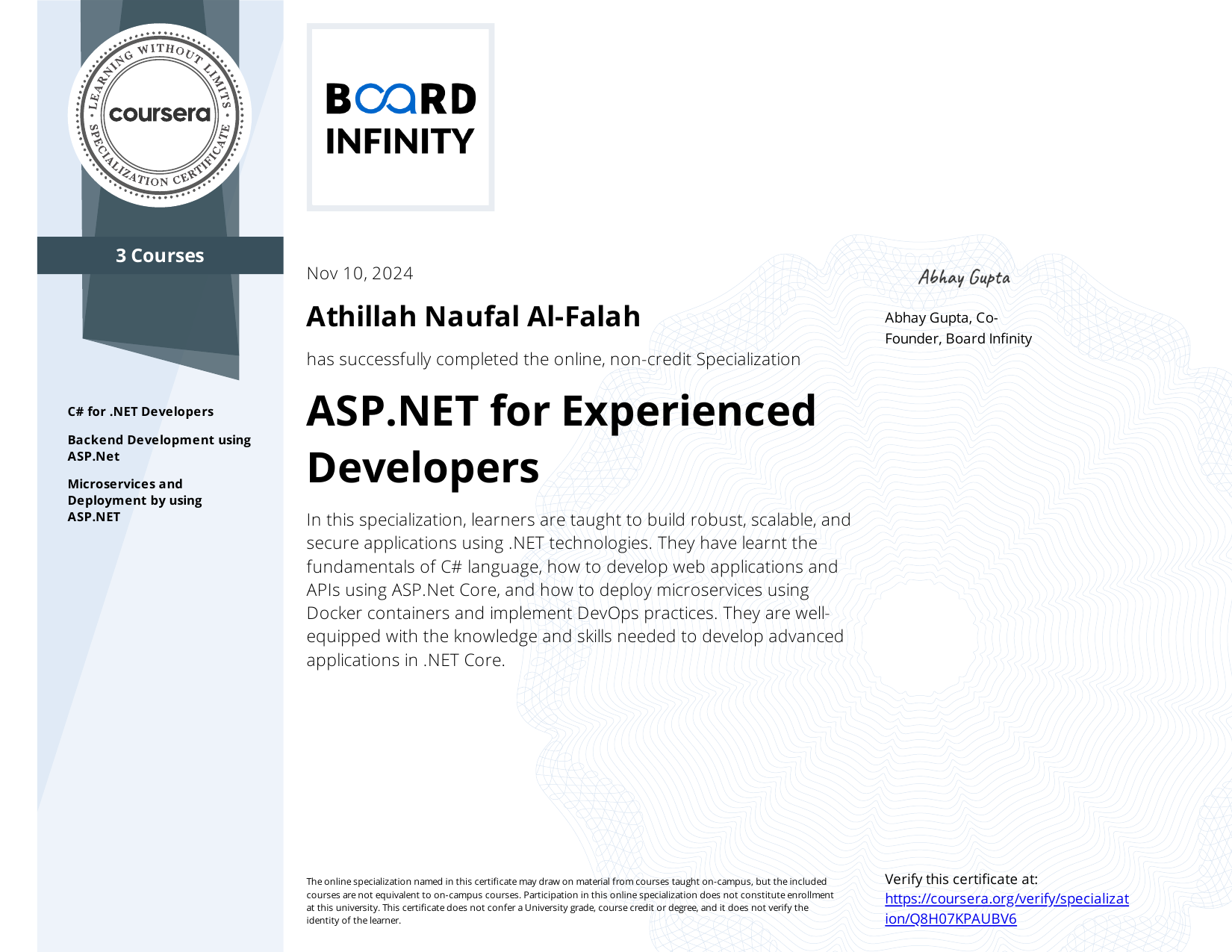 ASP.NET for Experienced Developers