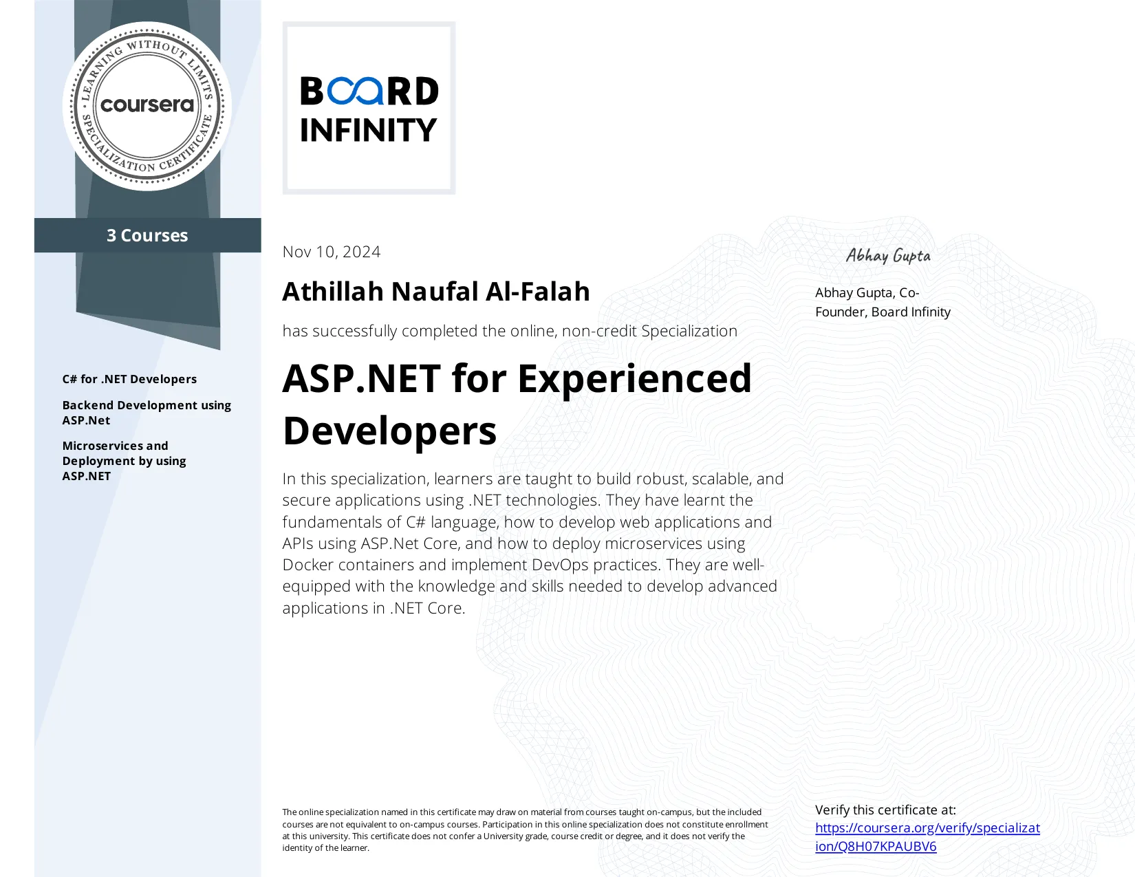 ASP.NET for Experienced Developers