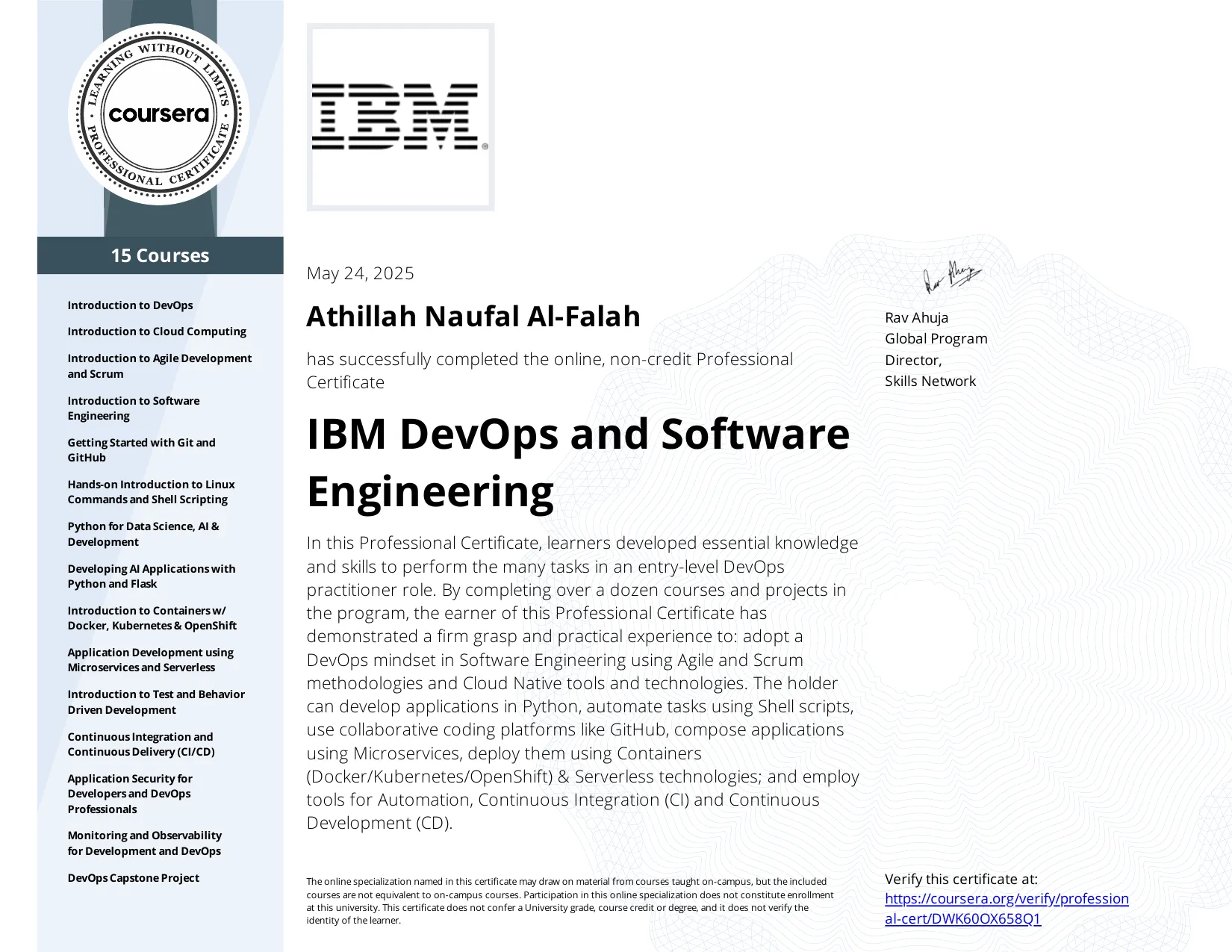 IBM DevOps and Software Engineering