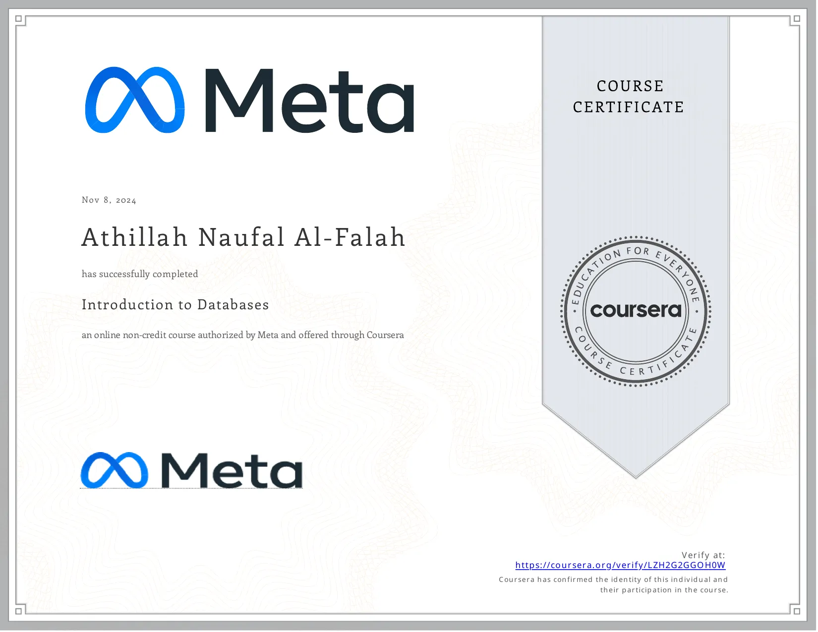 Introduction to Databases