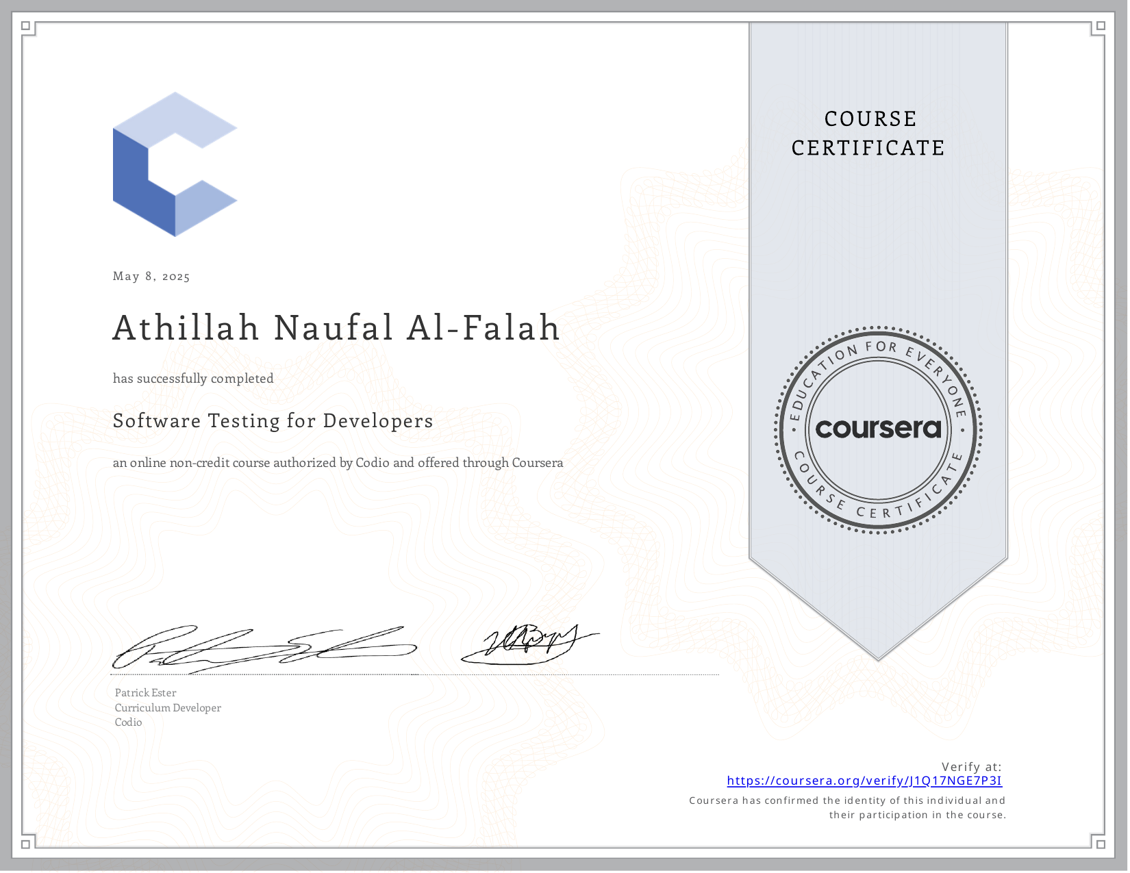 Software Testing for Developers